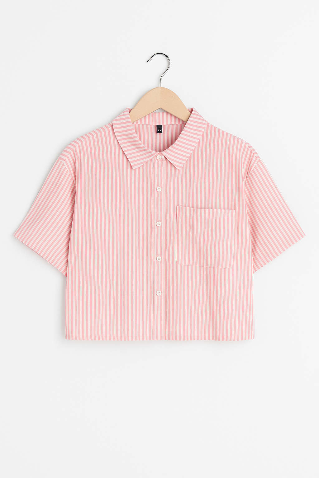 Camisa De Lino Corta A Rayas C/Bolsillo - Imagen 5