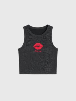 Musculosa Kiss Rock Basica Vintage Estampada Fiesta