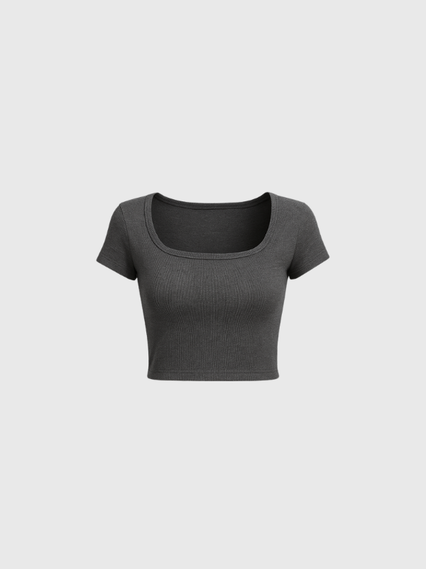Remera Basica Escote Cuadrado Morley