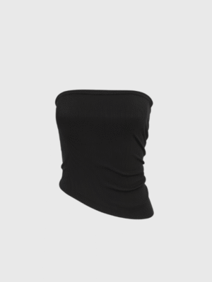Top strapless con frunce