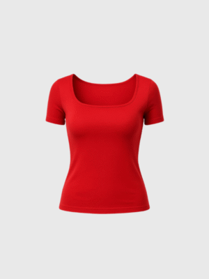Remera escote cuadrado