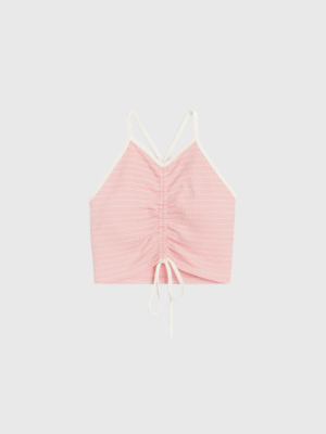 Top Iris De Morley Tirantes Con Frunce Colores Pastel