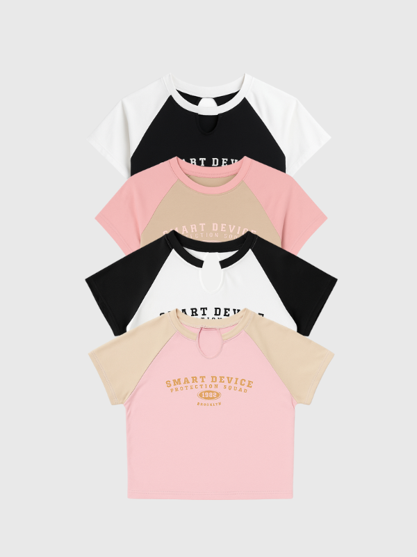 Remera Smart Corta Estampado Colores Varios