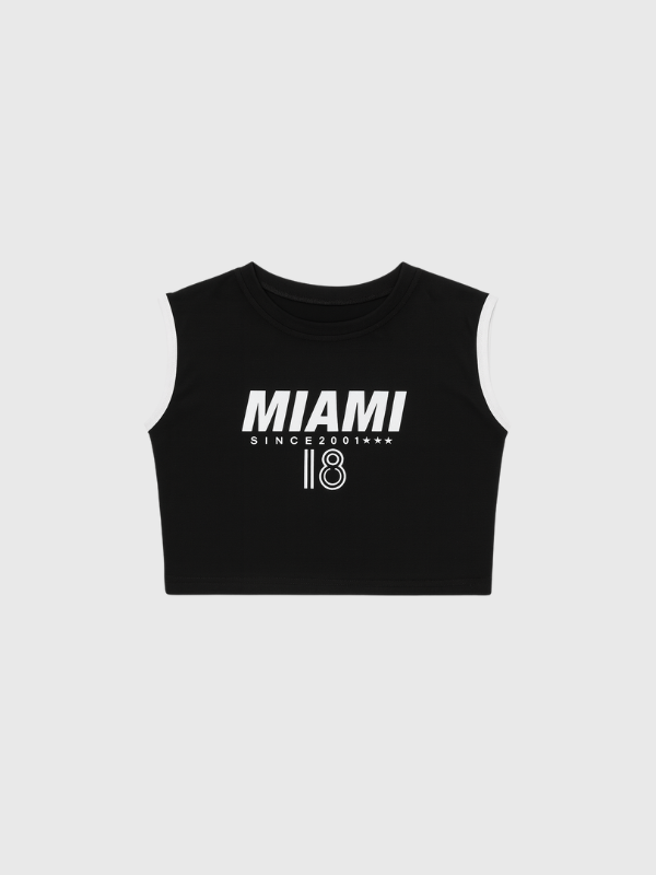 Musculosa Top Estampado Miami