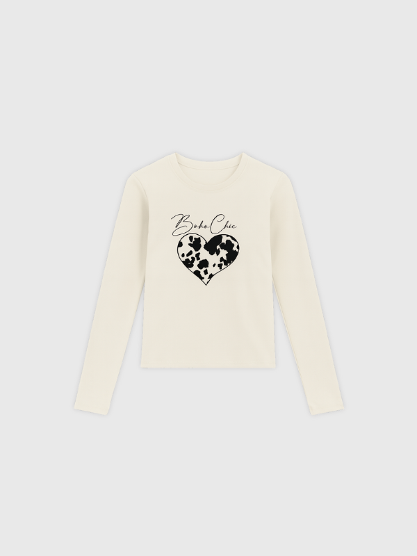Remera básica estampada