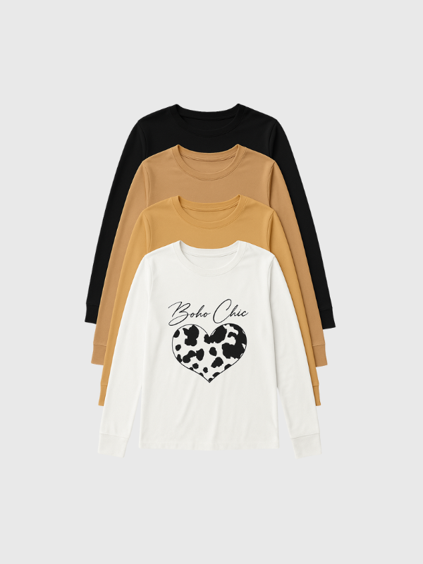 Remera básica estampada