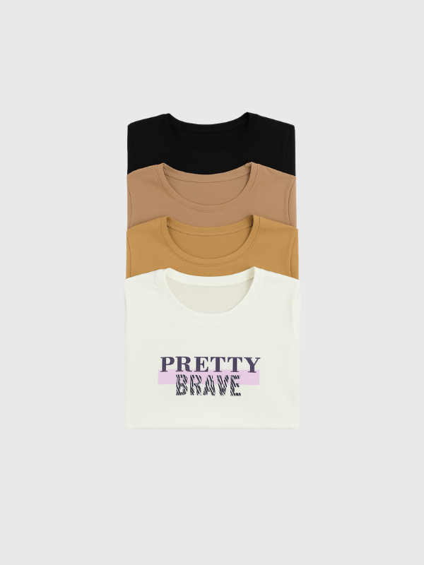Remera básica estampada