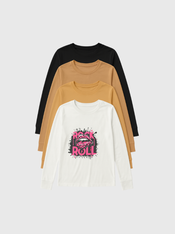 Remera básica estampada