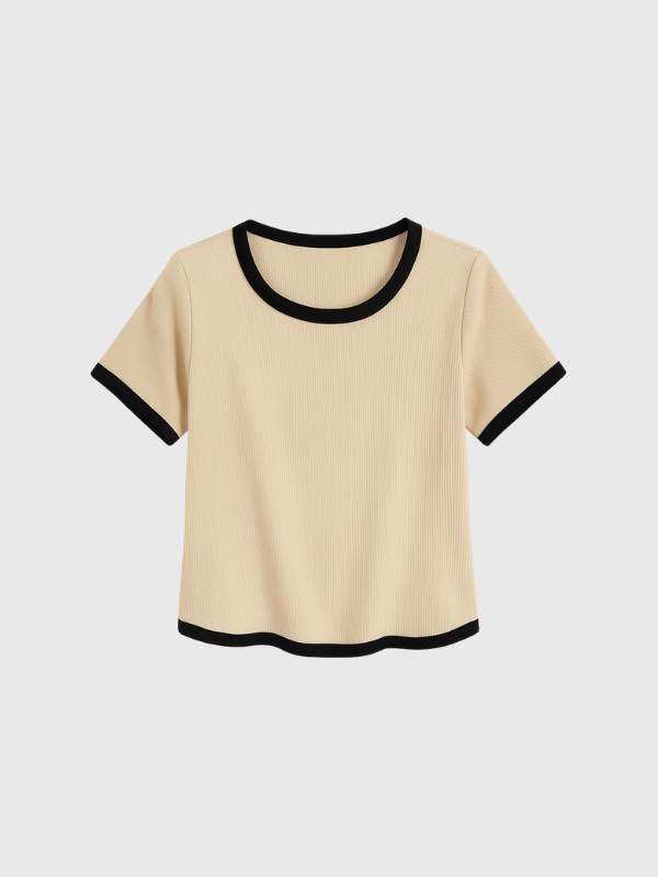 Remera Basica Combinada Modal