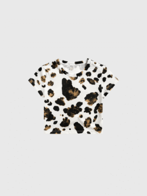 Remera Print C/Frunce Estampado