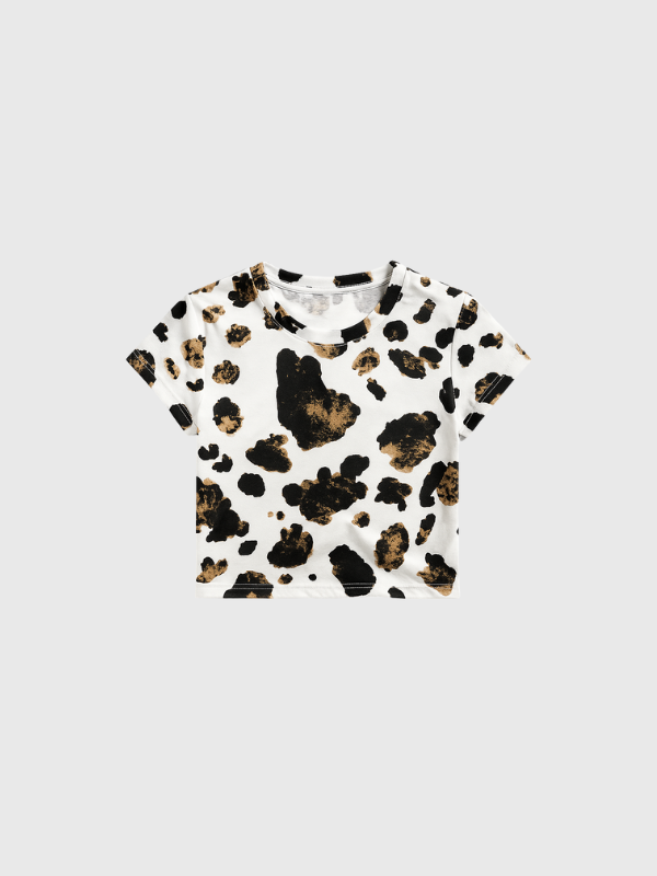 Remera Print C/Frunce Estampado