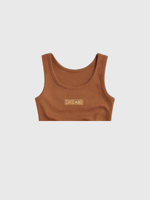 Musculosa Top Chicago Bordada