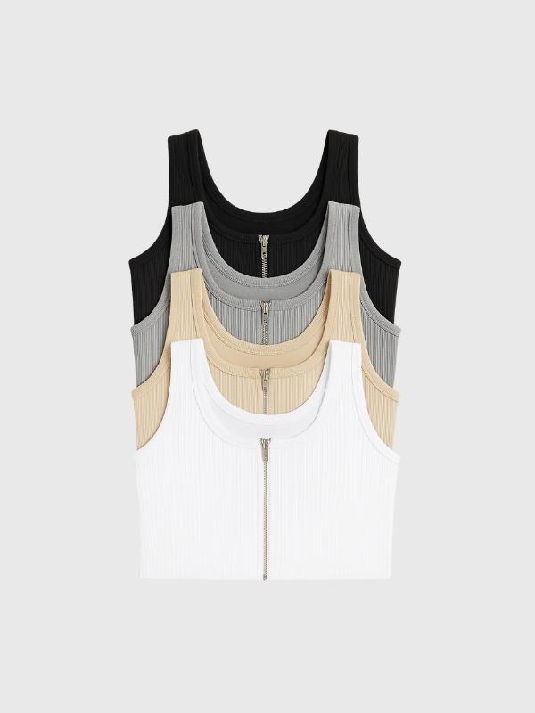 Top Musculosa Micro Morley Con Cierre