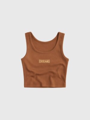 Musculosa Top Chicago Estampado/Bordada