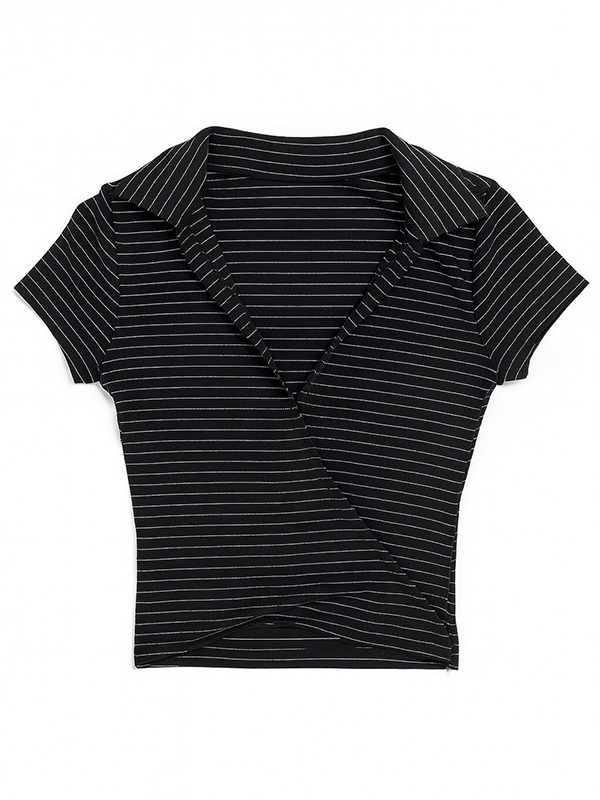 Remera Corta Polo Con Cartera Rayas - Imagen 3