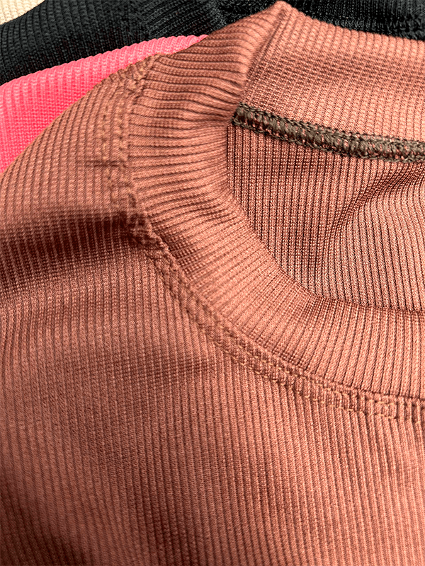 Remera Basica Ribana Manga Corta Cuello Redondo De Morley - Imagen 3