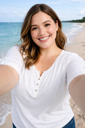 Remera Modal Con Botones Ines Manga 3/4