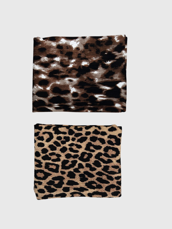 Pollera Larga Animal Print Con Corte en Pierna - Imagen 2