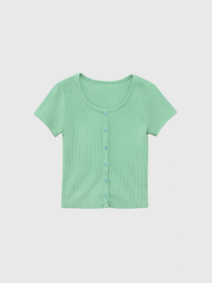 Remera Basica De Morley Con Botones Colores Cute Pastel