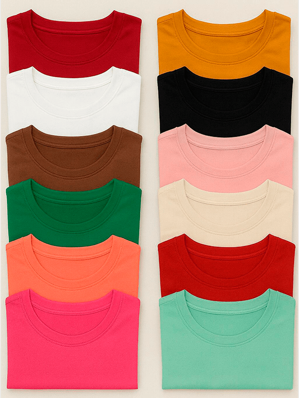 Remera Brush Modal Crop Corta Top Modal Varios Colores - Imagen 2