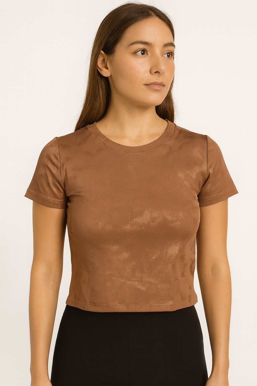 Remera Corta Basica Pariz Lurix Estampado/Bordado - Imagen 3