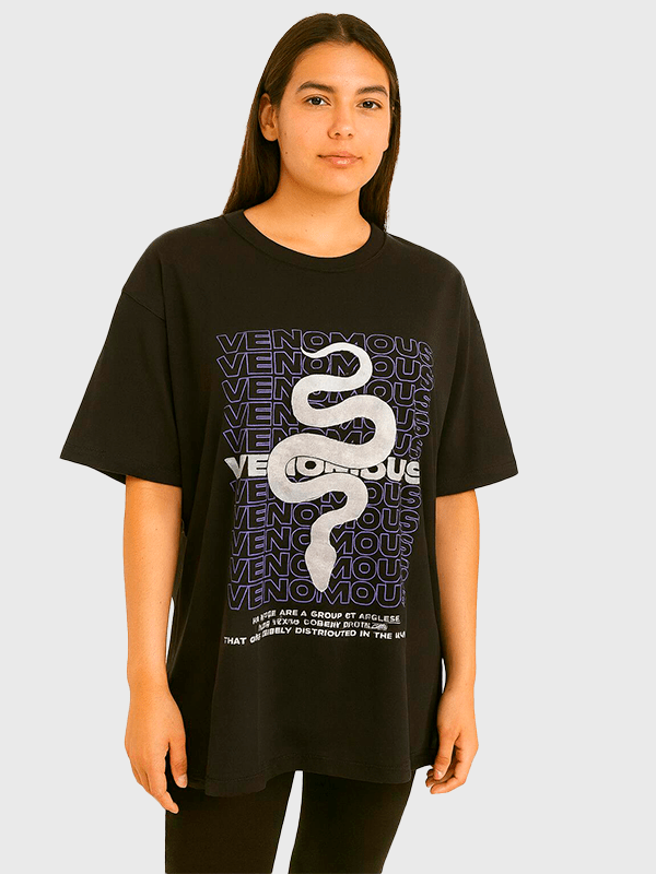 XL Remerones Estampado/Bordado VENOMOUS Colores Varios Algodon UNISEX - Imagen 3