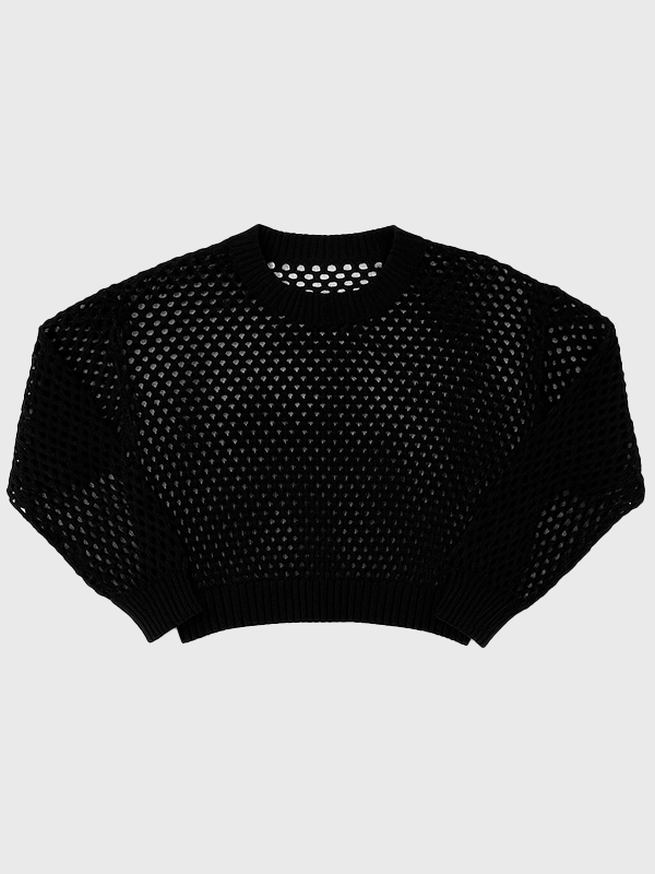 Buzo Playero Manga Larga Tejido Hilo Algodon Tipo Red Calado - Imagen 4