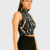 Musculosa Top De Morley Cuello Largo Estampado/Bordado