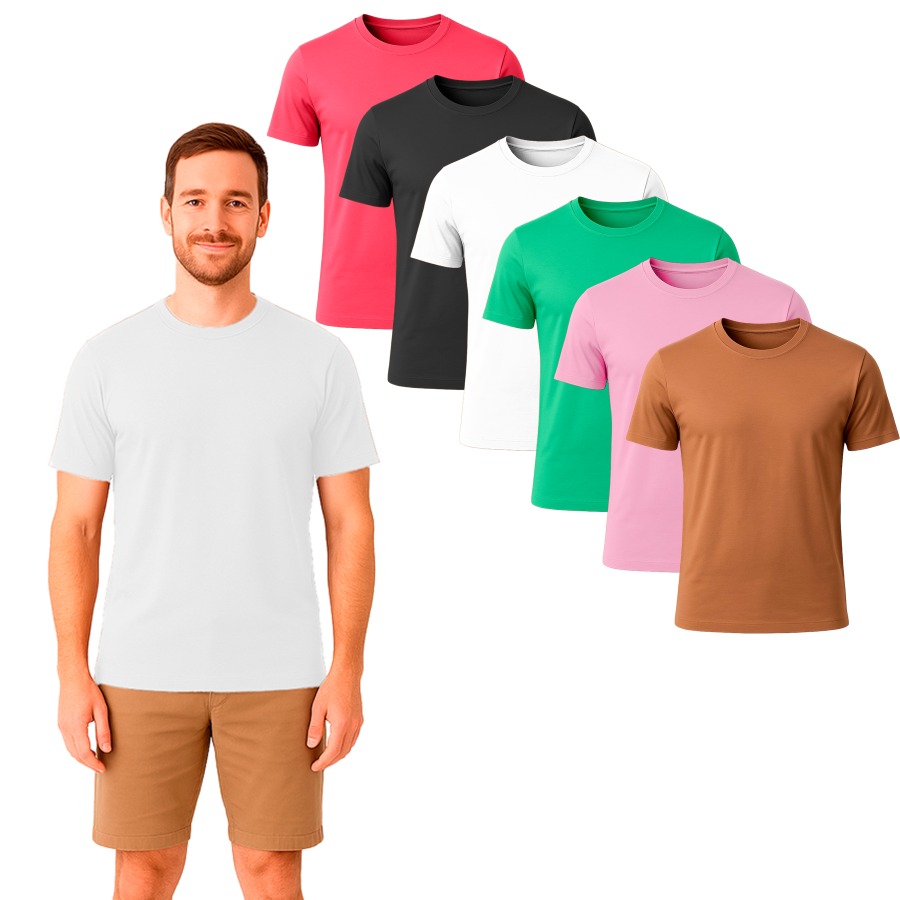 Remera Modal Manga Corta Varios Colores - Imagen 3