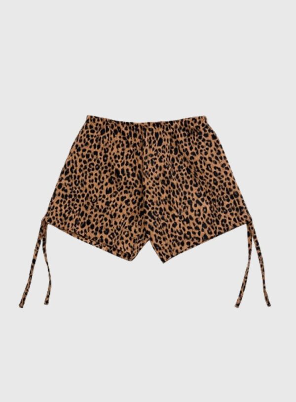 Short Frunce Animal Print Estampado/Bordado