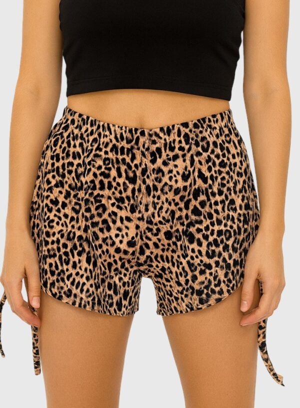 Short Frunce Animal Print Estampado/Bordado