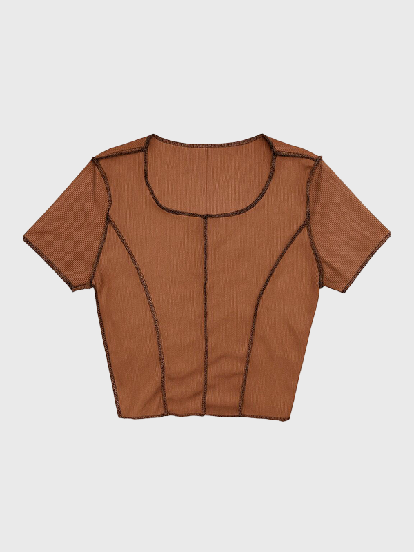 Rempera Morley Con Costura Estampada/Bordado Colores Tierra