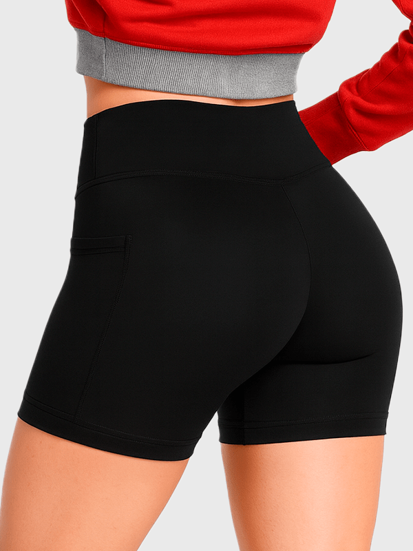Calza Short Biker Deportiva Dama C/Bolsillo Running Gym