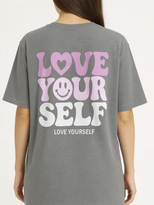 2XL Remerones EstampadoBordado LOVE YOUR SELF Colores Varios Algodon UNISEX-natashacatalogomayorista-Precio Mayorista-Fabricacion Uruguaya-Precios Por Mayor copia XL Remerones Estampado/Bordado LOVE YOUR SELF Colores Varios Algodon UNISEX