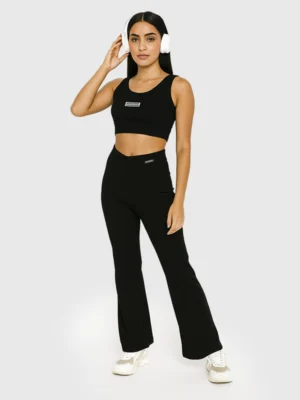 Pantalon Palazo Semi Oxford Morley Elastizado S/Bolsillo