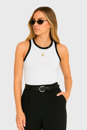 Musculosa Clasic Combinada Modal Mucho Estilo