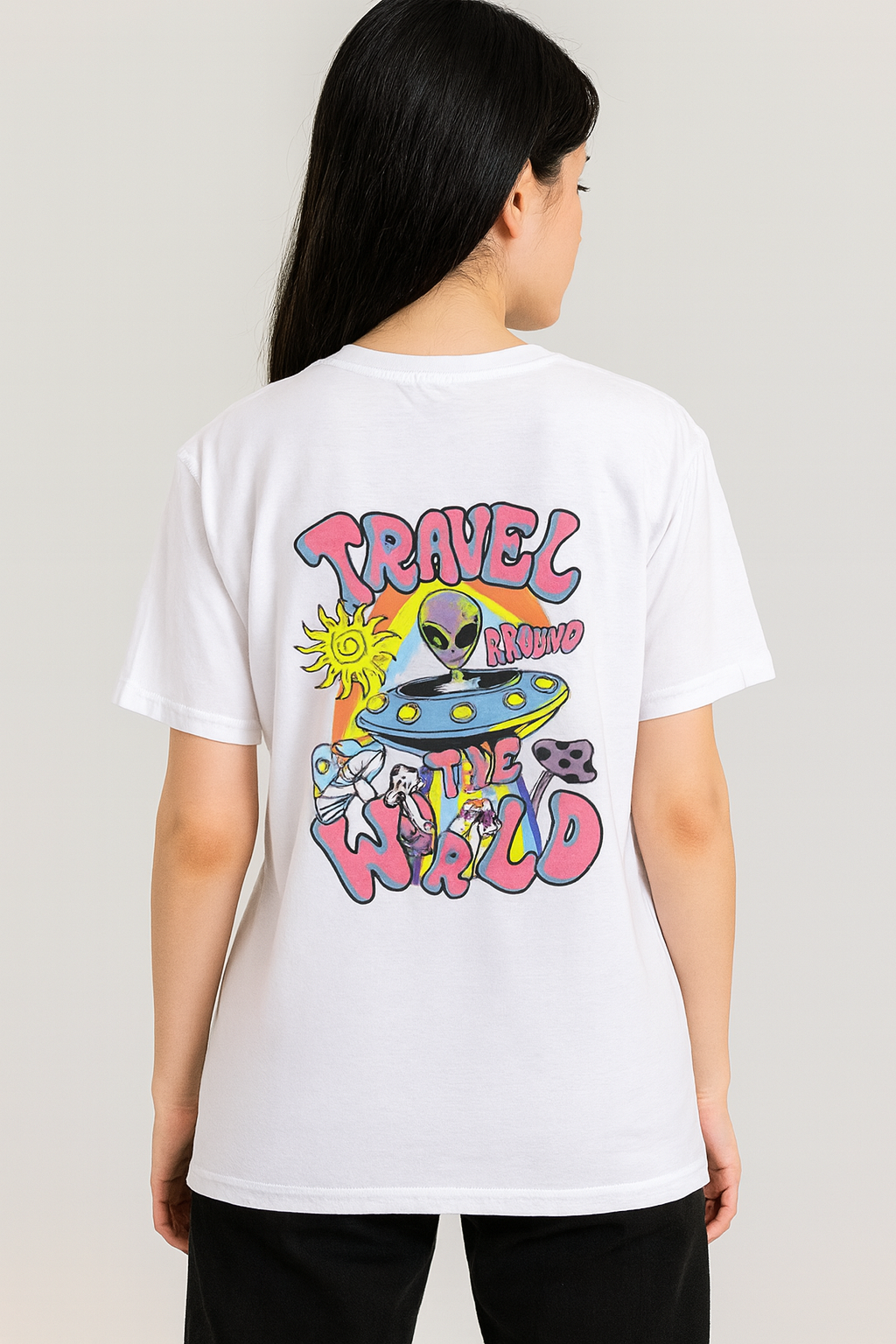 XL Remerones Estampado/Bordado Travel Colores Varios Algodon UNISEX - Imagen 3