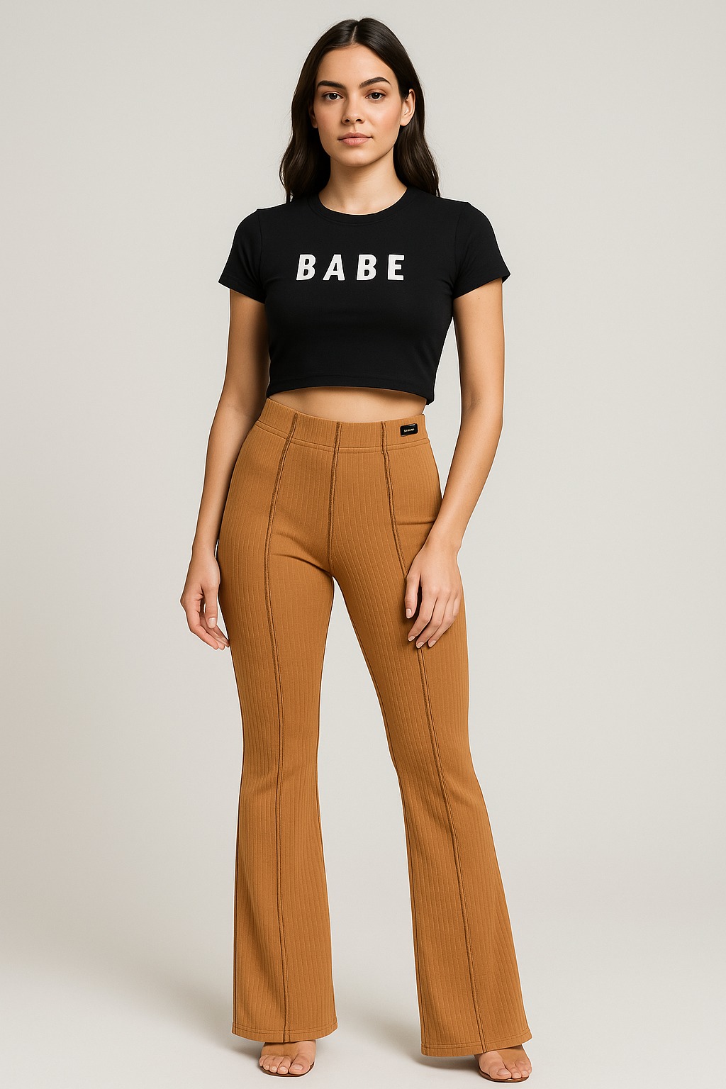 Pantalon Flor Deportivo Con Costura - Unico T