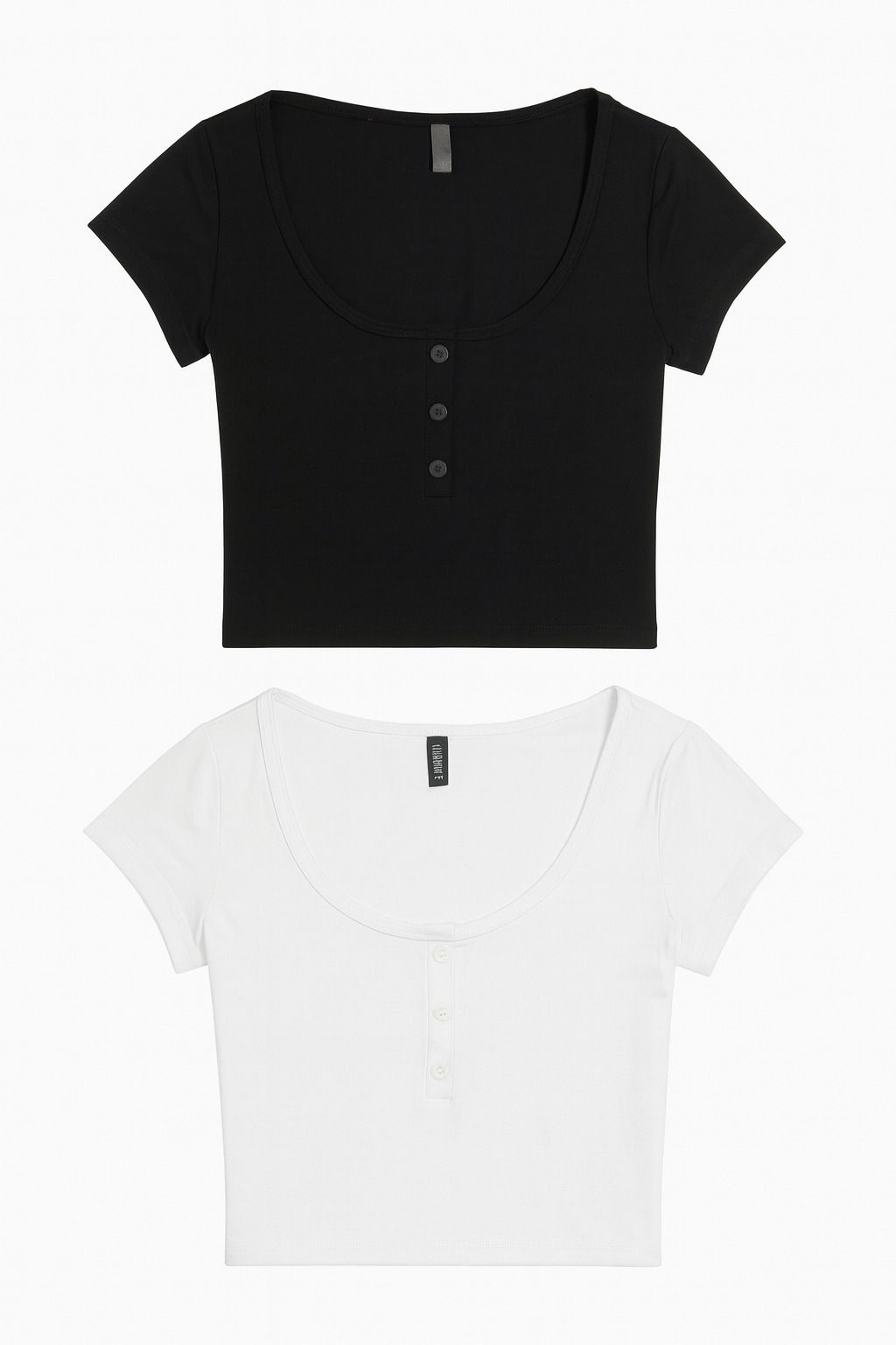 Remera 2071 Botones Modal Lisos Unico T - Imagen 2