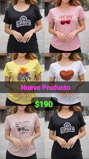 e097b187-4822-4ac8-b322-59166c788d70 Surtida Basica Estampada De Algodon Jersey Varios Motivos Unico T