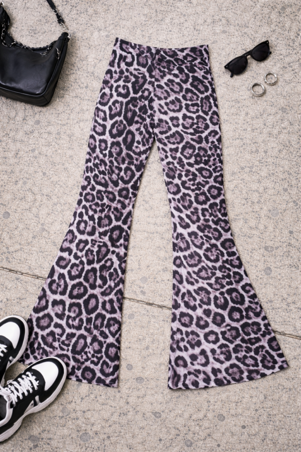 Pantalón Palazo Prints Semi Oxford Leopardo