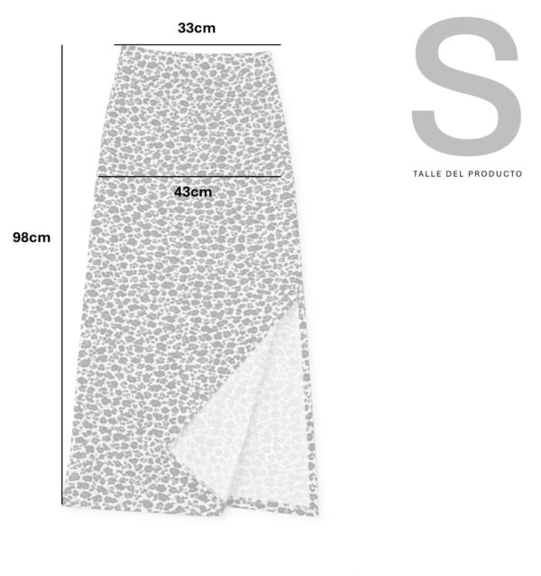 Pollera Con Tajo 0 Animal Print Sexy