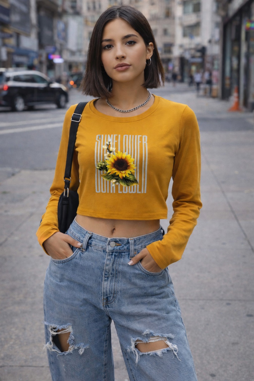 Remera Brush Estampada - MOSTAZA ESTAMPA SURTIDA