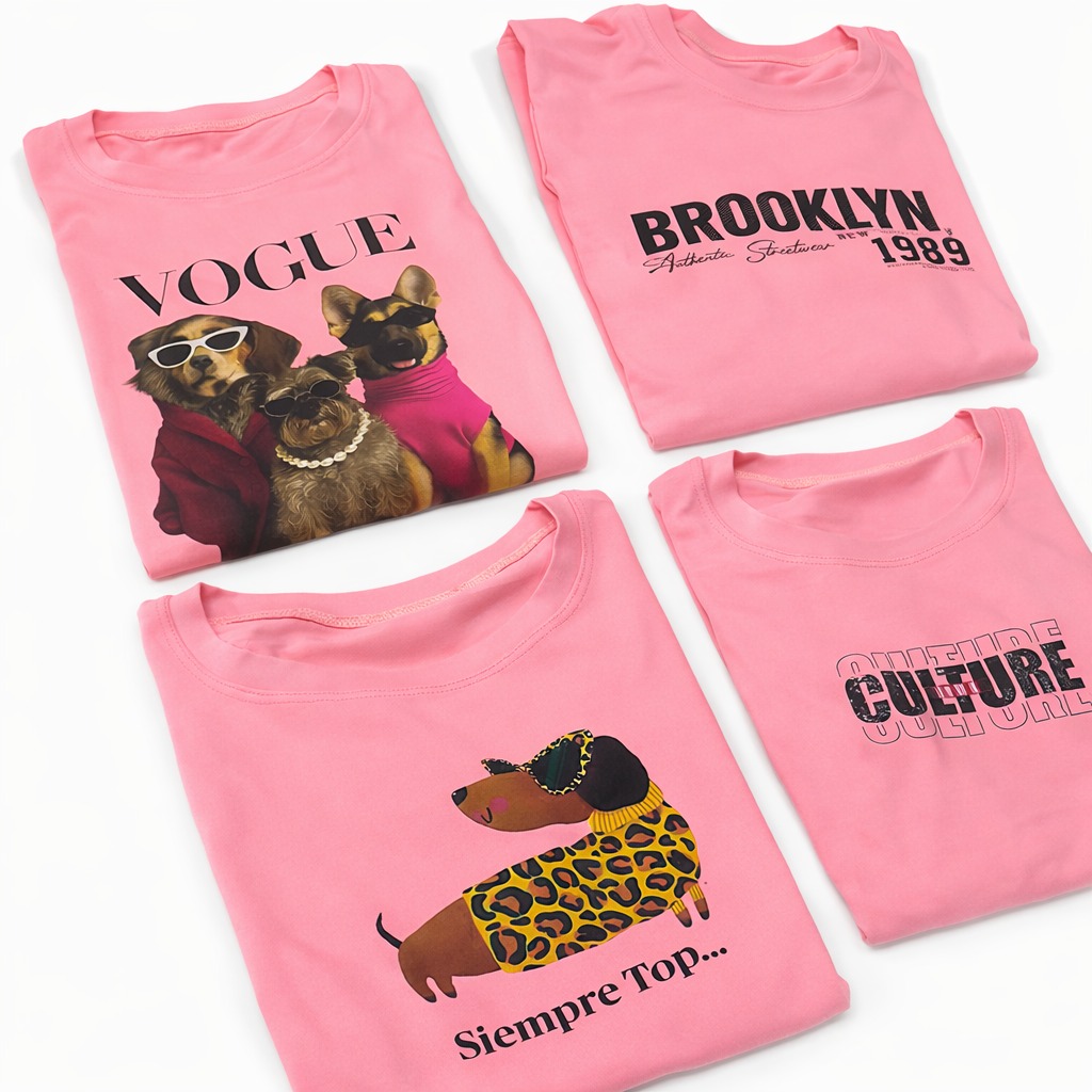 Remera Brush Estampada - ROSA ESTAMPA SURTIDA - Imagen 2