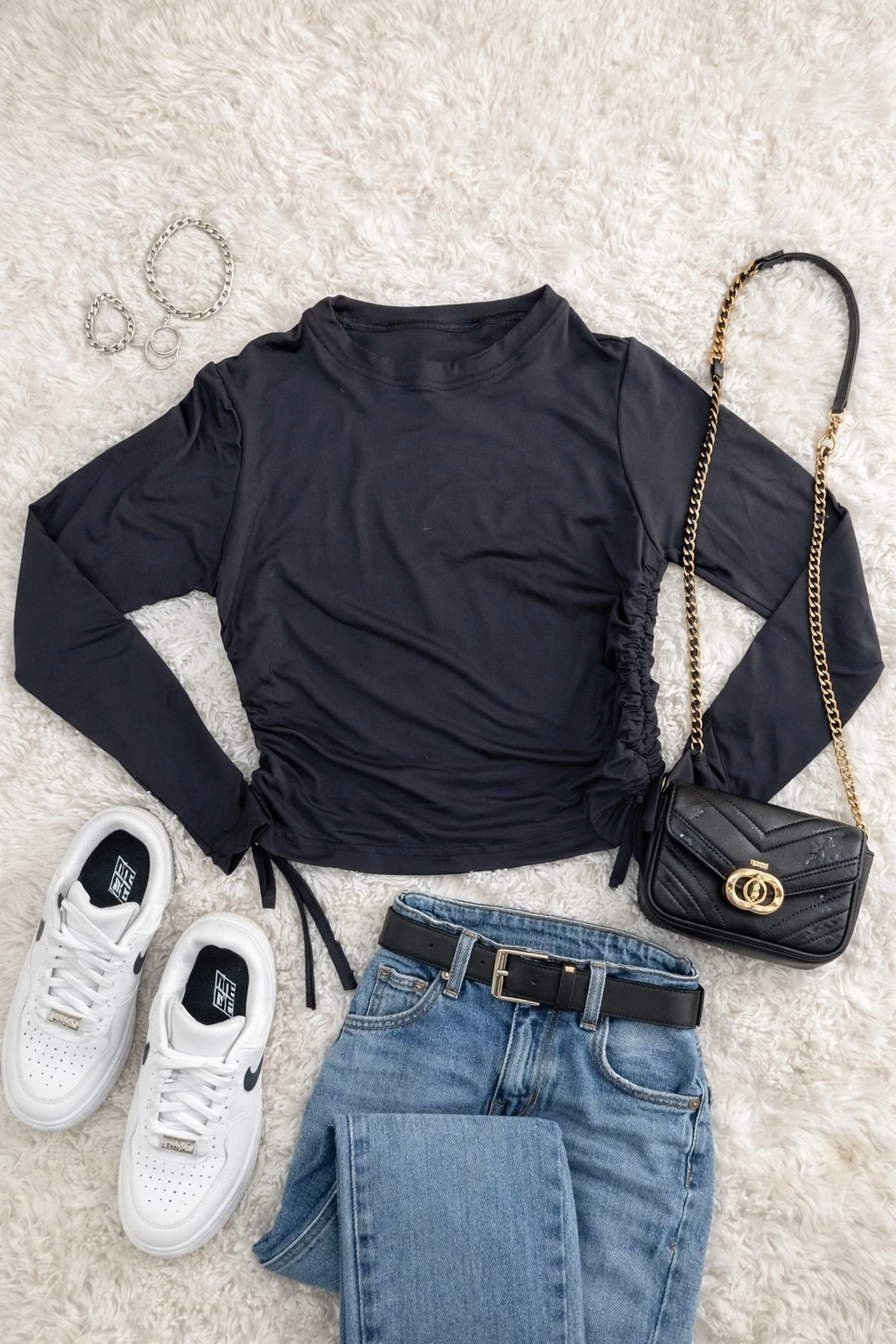 Remera Regulable con Frunce Talle Unico