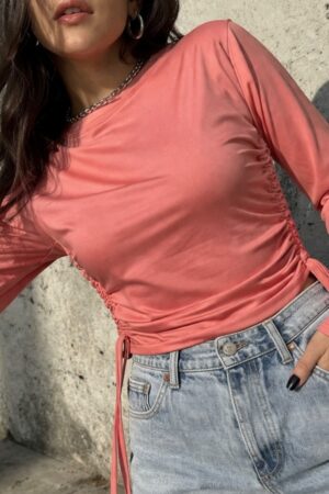 Remera Regulable con Frunce Talle Unico