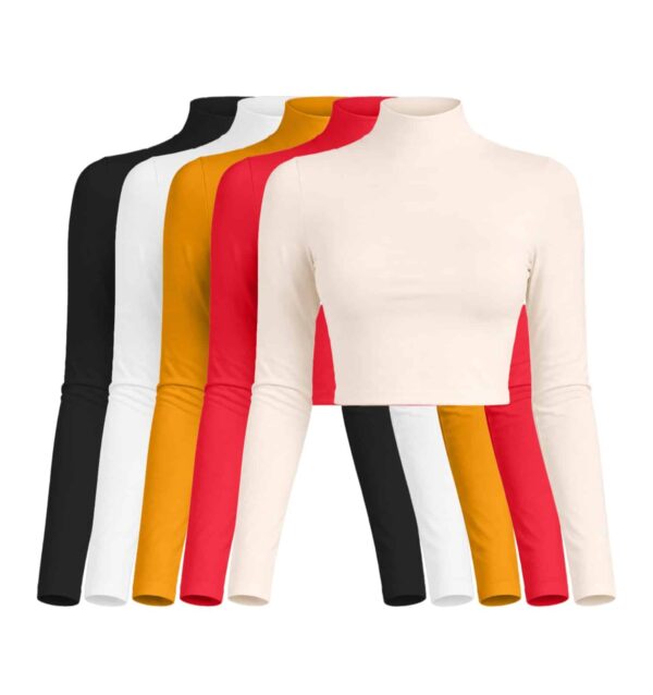 Poleras Cuello Enterizado Talles Unico