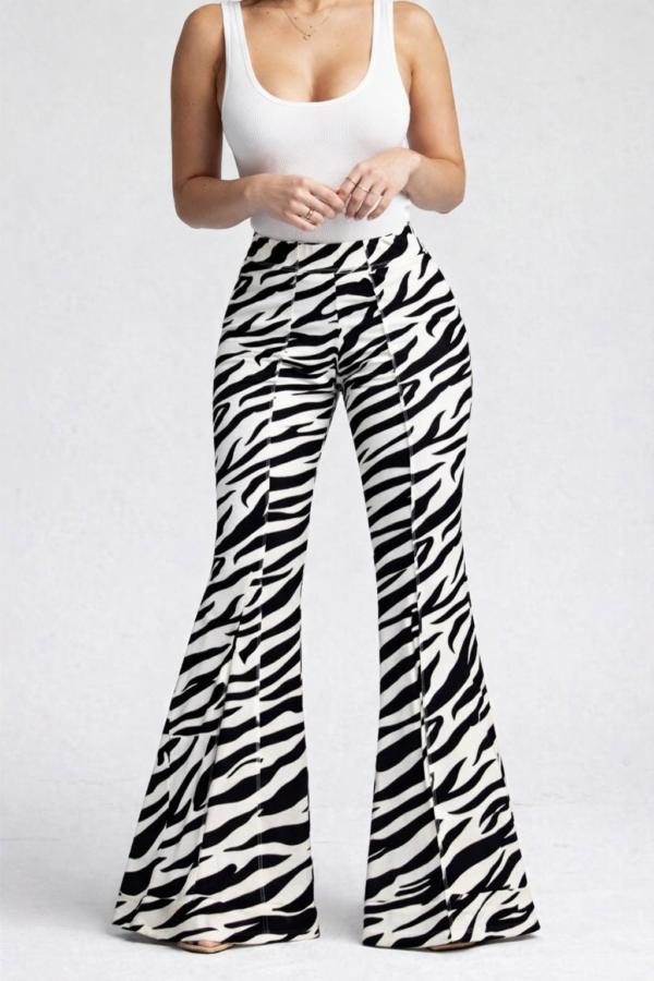 Pantalon Zebra Con Costura Talle Unico