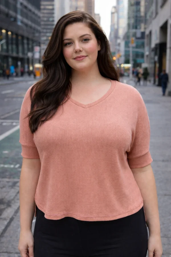 Pupera M/C Escote En V