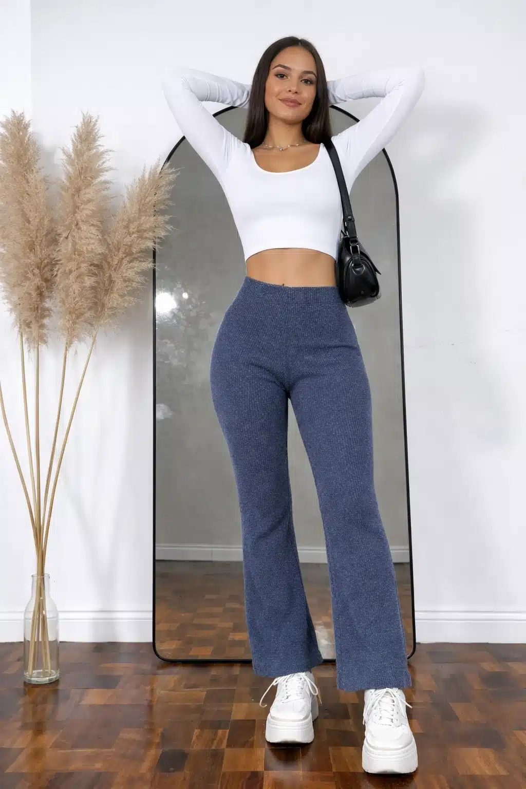 Pantalon Juvenil de Lanilla Palazo SemiOxford Morley Suave